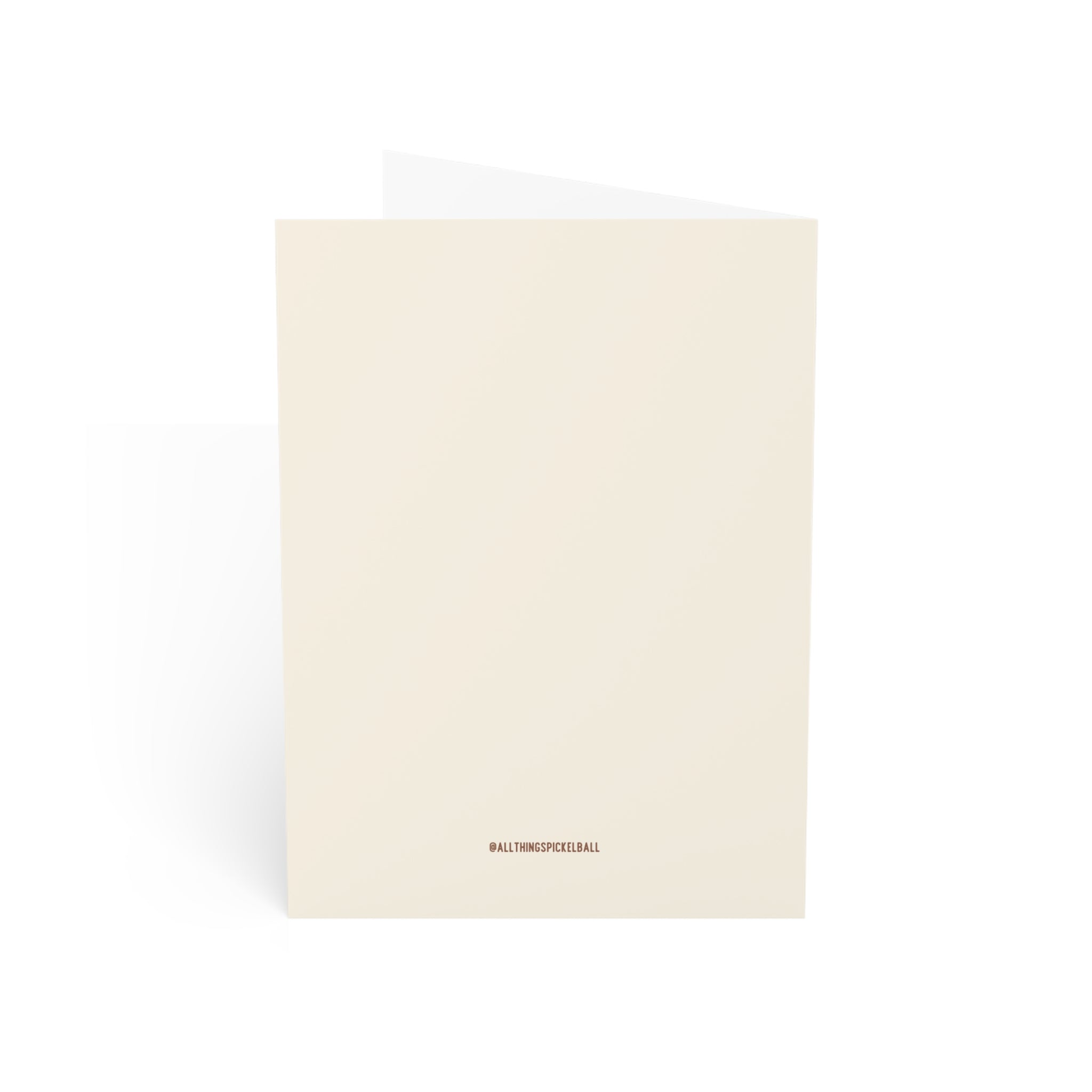 Holiday Christmas Themed Pickleball Greeting Card — Cute Retro Sports Holiday Card