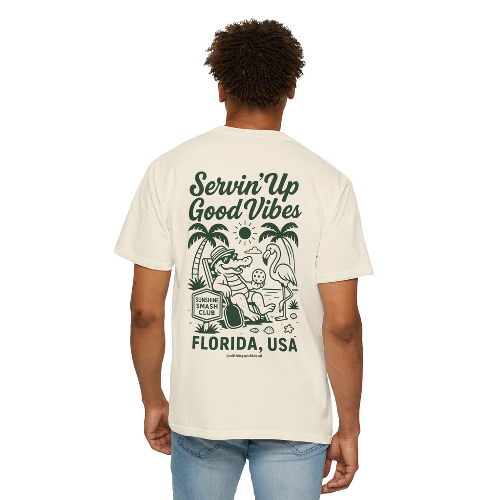 T-Shirt — "Servin’ Up Good Vibes" Florida Club 1965 Beach Tee
