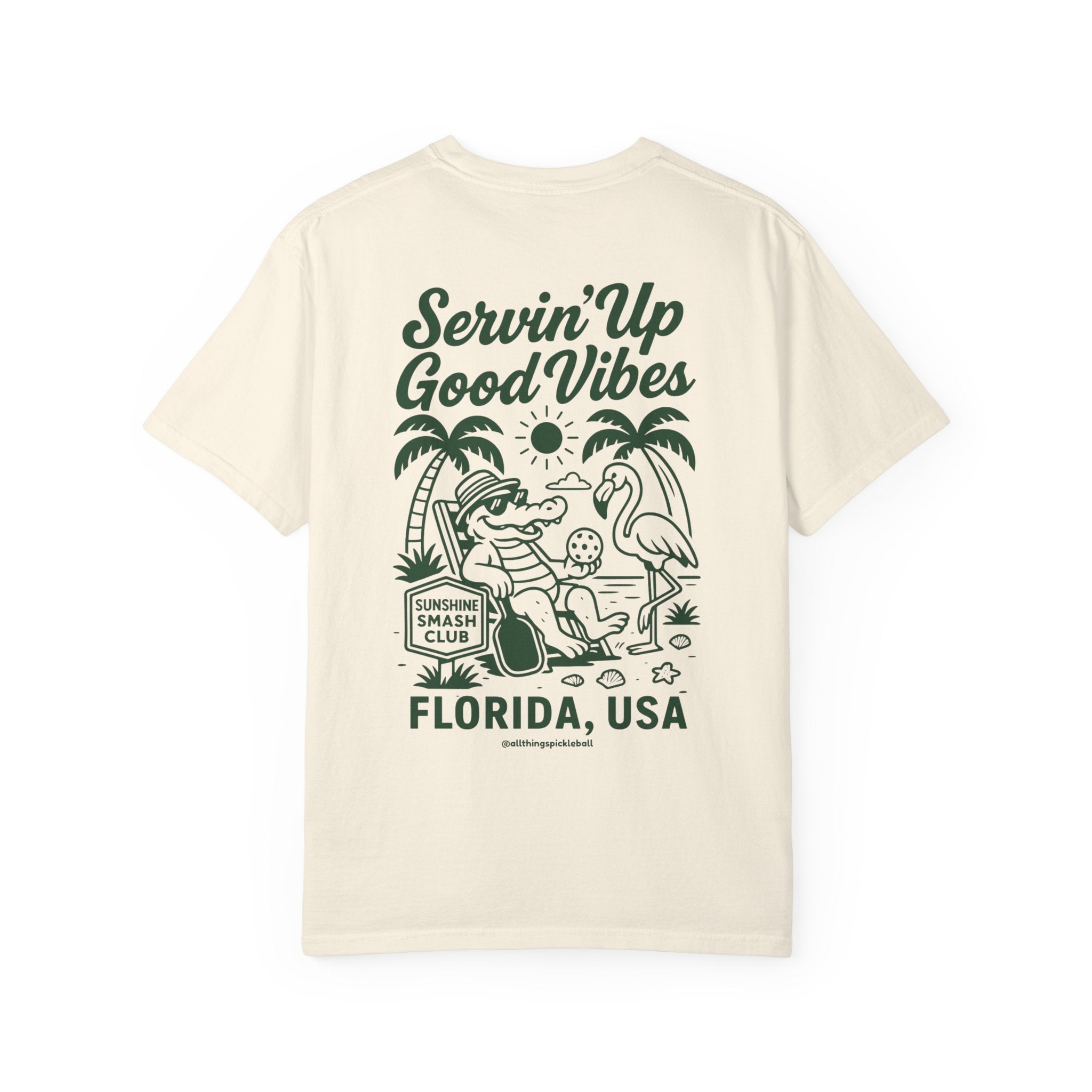 T-Shirt — "Servin’ Up Good Vibes" Florida Club 1965 Beach Tee