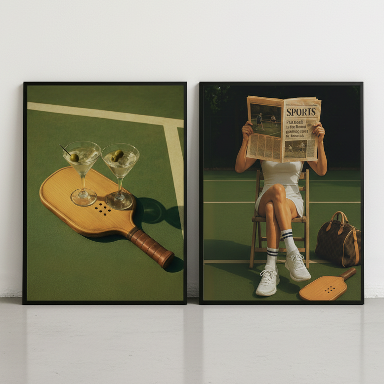 Bundled Pickleball Prints - Clean Product Shot